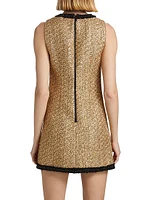 Clyde Metallic Tweed A-Line Minidress