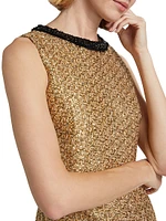 Clyde Metallic Tweed A-Line Minidress