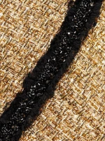 Clyde Metallic Tweed A-Line Minidress