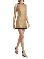 Clyde Metallic Tweed A-Line Minidress