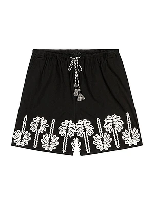 Armanda Embroidered Cotton Shorts