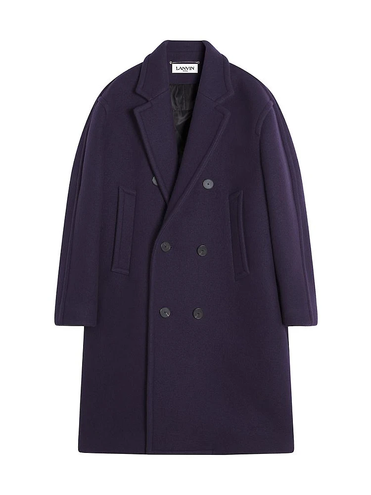 Oversized Double-Breasted Coat