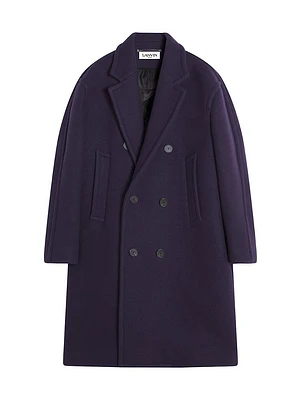 Oversized Double-Breasted Coat
