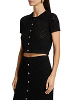 Arlet Diamond Pointelle Cardigan