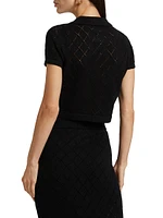 Arlet Diamond Pointelle Cardigan