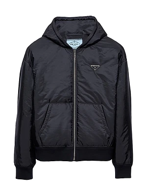 Lightweight Hooded Re-Nylon Blouson Jacket