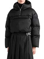 Re-Nylon Cropped Down Jacket