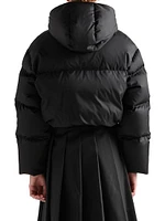 Re-Nylon Cropped Down Jacket