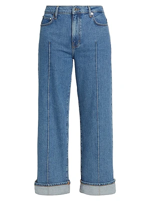 Delano Cuffed Wide-Leg Jeans