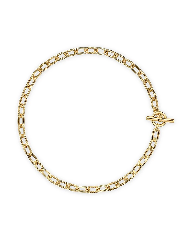 DY Madison Toggle Chain Necklace 18K Yellow Gold