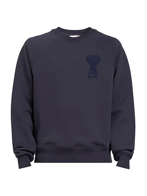 Logo Cotton-Blend Crewneck Sweatshirt