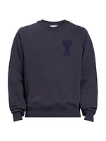 Logo Cotton-Blend Crewneck Sweatshirt