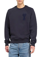 Logo Cotton-Blend Crewneck Sweatshirt