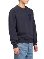 Logo Cotton-Blend Crewneck Sweatshirt