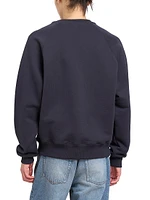 Logo Cotton-Blend Crewneck Sweatshirt