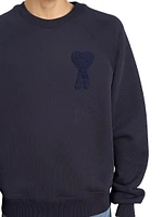 Logo Cotton-Blend Crewneck Sweatshirt