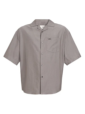 Logo Cotton Boxy Shirt