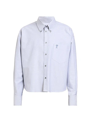 Logo Cotton Crop Shirt