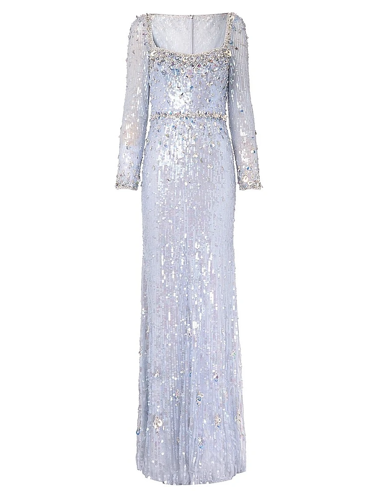 Kestra Sequined Sheath Gown