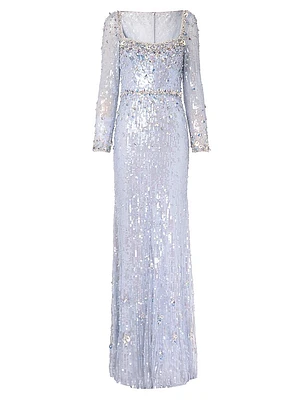 Kestra Sequined Sheath Gown