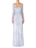 Kestra Sequined Sheath Gown