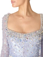 Kestra Sequined Sheath Gown