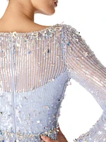 Kestra Sequined Sheath Gown