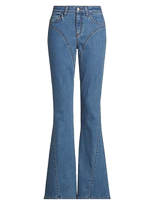 Deanna Low-Rise Flared Jeans