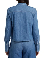 Patti Ruffled Denim Top