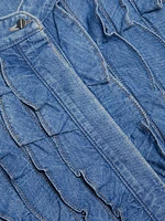 Patti Ruffled Denim Top