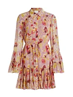 Lyra Floral Gathered Minidress