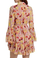 Lyra Floral Gathered Minidress