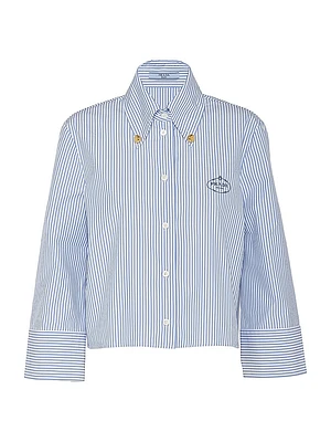 Embroidered Striped Shirt
