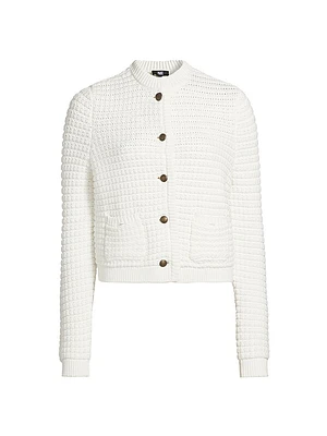 Oberon Cotton-Blend Knit Cardigan