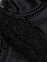 Satin & Lace Longline Bra