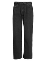 Cutler Denim Mid-Rise Straight-Leg Jeans