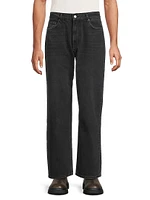 Cutler Denim Mid-Rise Straight-Leg Jeans