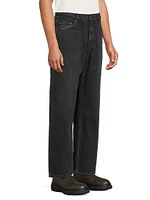 Cutler Denim Mid-Rise Straight-Leg Jeans