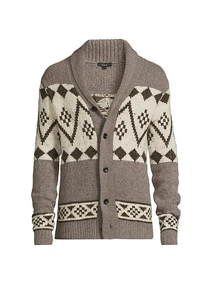 Kallio Fair Isle Shawl Collar Cardigan