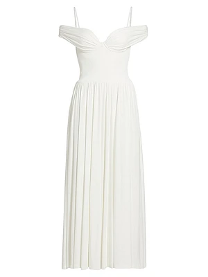 Amarantha Off-the-Shoulder Midi-Dress