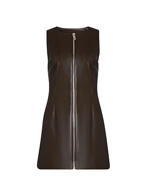 Aria Vegan Leather Mini Dress