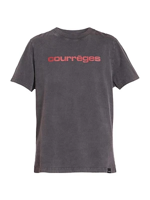 AC Logo Print Stone T-Shirt
