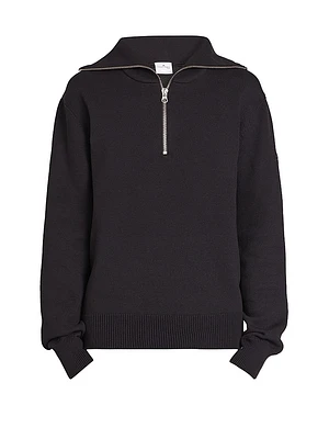 Trucker Cotton-Blend Knit Sweater