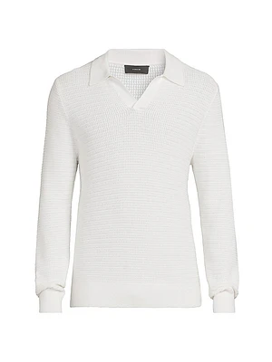 Craftsman Rib Johnny Collar Sweater