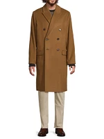 Double-Breasted Wool-Blend Coat