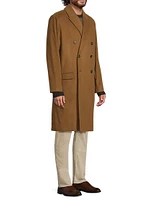 Double-Breasted Wool-Blend Coat
