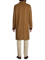 Double-Breasted Wool-Blend Coat