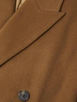Double-Breasted Wool-Blend Coat