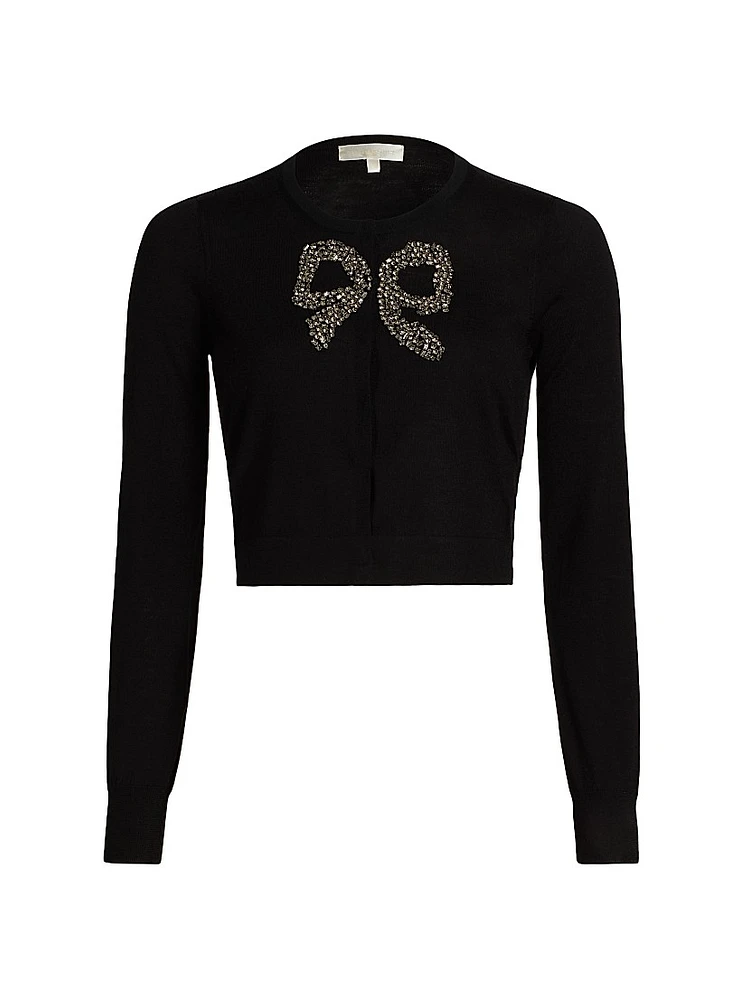 Modine Embellished Bow Cardigan