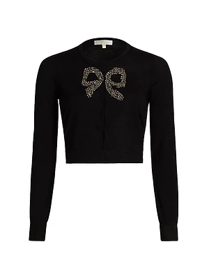 Modine Embellished Bow Cardigan
